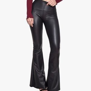 Leather bell bottoms